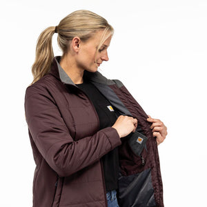 'Carhartt' Women's Rain Defender Lightweight Insulated Jacket - Blackberry