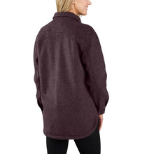 'Carhartt' Women's Brushed Fleece Shirt Jac - Blackberry Heather