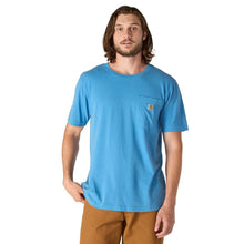 'Carhartt' Men's Relaxed Fit Lightweight Sort Sleeve Pocket T-Shirt - Horizon Blue