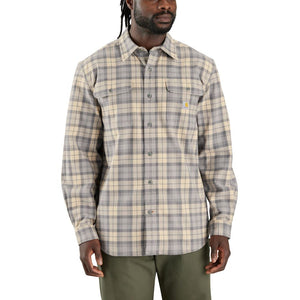 'Carhartt' Men's Loose Fit Heavyweight Flannel Long Sleeve - Carhartt Grey