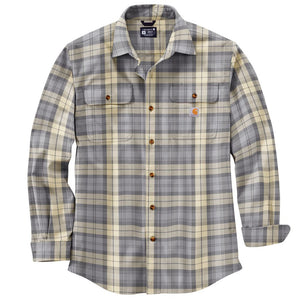 'Carhartt' Men's Loose Fit Heavyweight Flannel Long Sleeve - Carhartt Grey