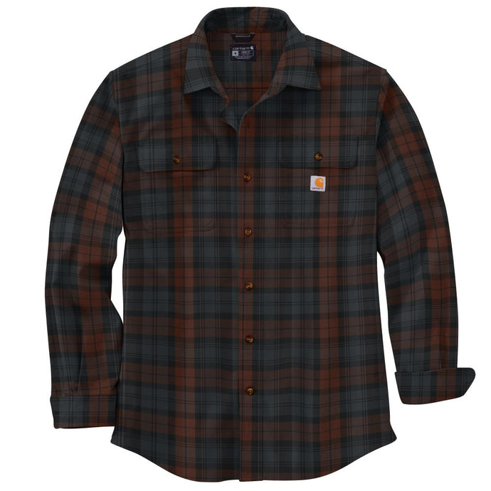 'Carhartt' Men's Loose Fit Heavyweight Flannel Long Sleeve - Mocha