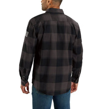 'Carhartt' Men's Loose Fit Heavyweight Flannel Long Sleeve - Black