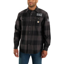 'Carhartt' Men's Loose Fit Heavyweight Flannel Long Sleeve - Black