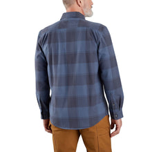 'Carhartt' Men's Loose Fit Heavyweight Flannel Long Sleeve - Navy