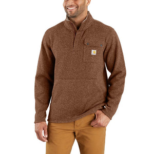 'Carhartt' Men's Relaxed Fit Midweight 1/4 Zip - Mocha