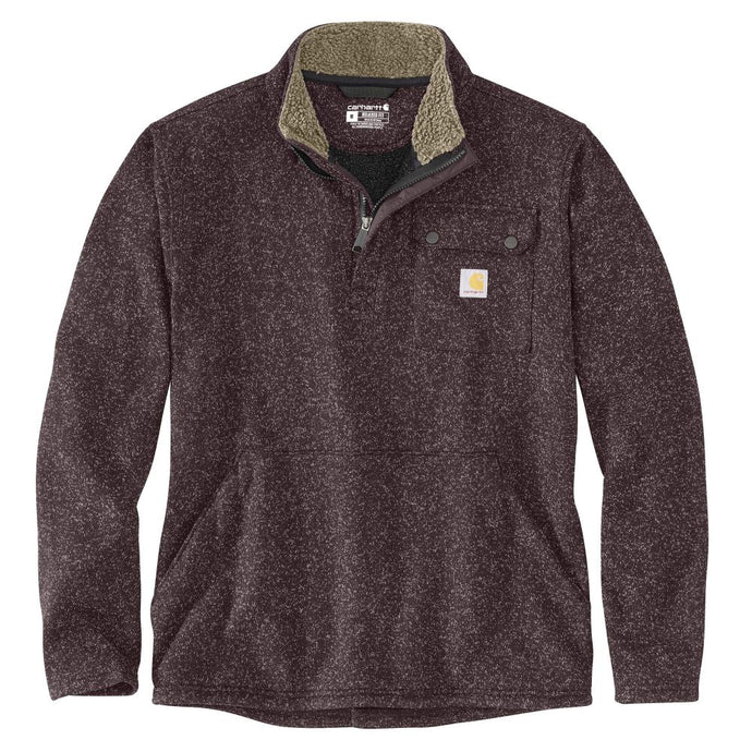 'Carhartt' Men's Relaxed Fit Midweight 1/4 Zip - Dark Sepia
