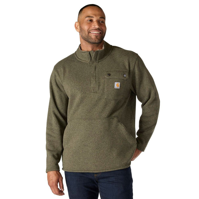 'Carhartt' Men's Relaxed Fit Midweight 1/4 Zip - Dusty Olive