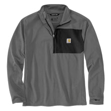 'Carhartt' Men's Force 1/2 Zip Mock Neck - Steel