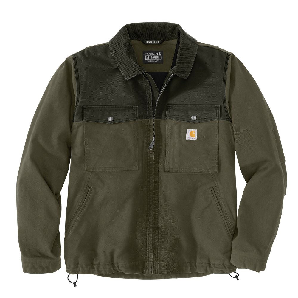 'Carhartt' Men's Montana Rugged Flex Duck Insulated Jacket - Moss / Olive