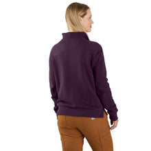 'Carhartt' Women's Relaxed Fit 1/2 Zip - Eggplant