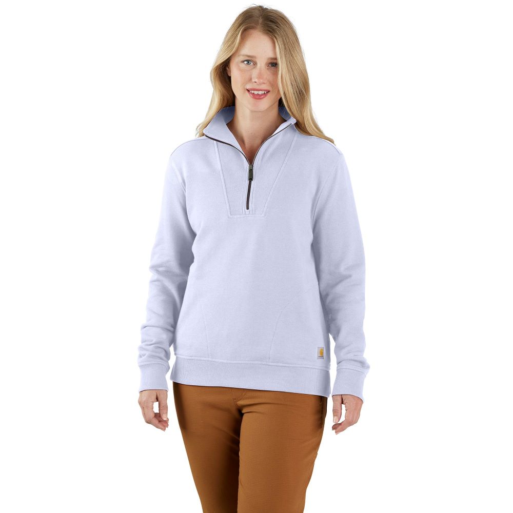 'Carhartt' Women's Relaxed Fit 1/2 Zip - Fresh Lavender