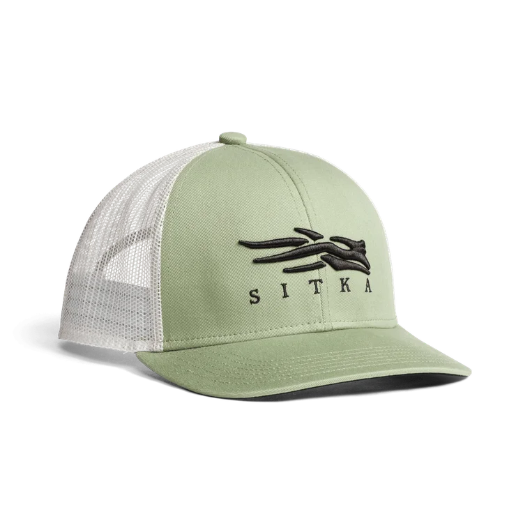 'Sitka' Men's Icon Mid Pro Trucker Cap - Seagrass