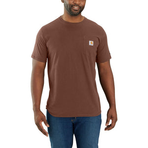 'Carhartt' Men's Force® Relaxed Fit Midweight Pocket Tee - Mocha Heather