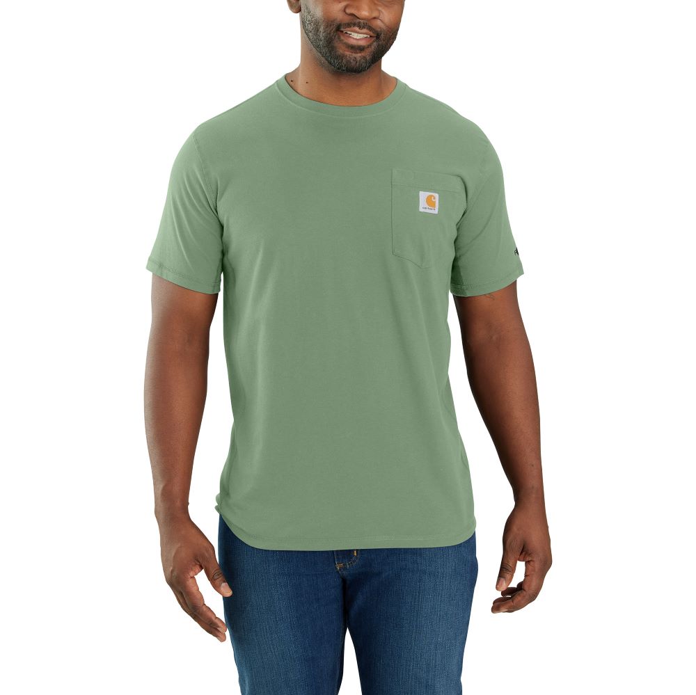'Carhartt' Men's Force® Relaxed Fit Midweight Pocket Tee - Loden Frost