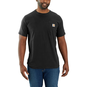 'Carhartt' Men's Force® Relaxed Fit Midweight Pocket Tee - Black