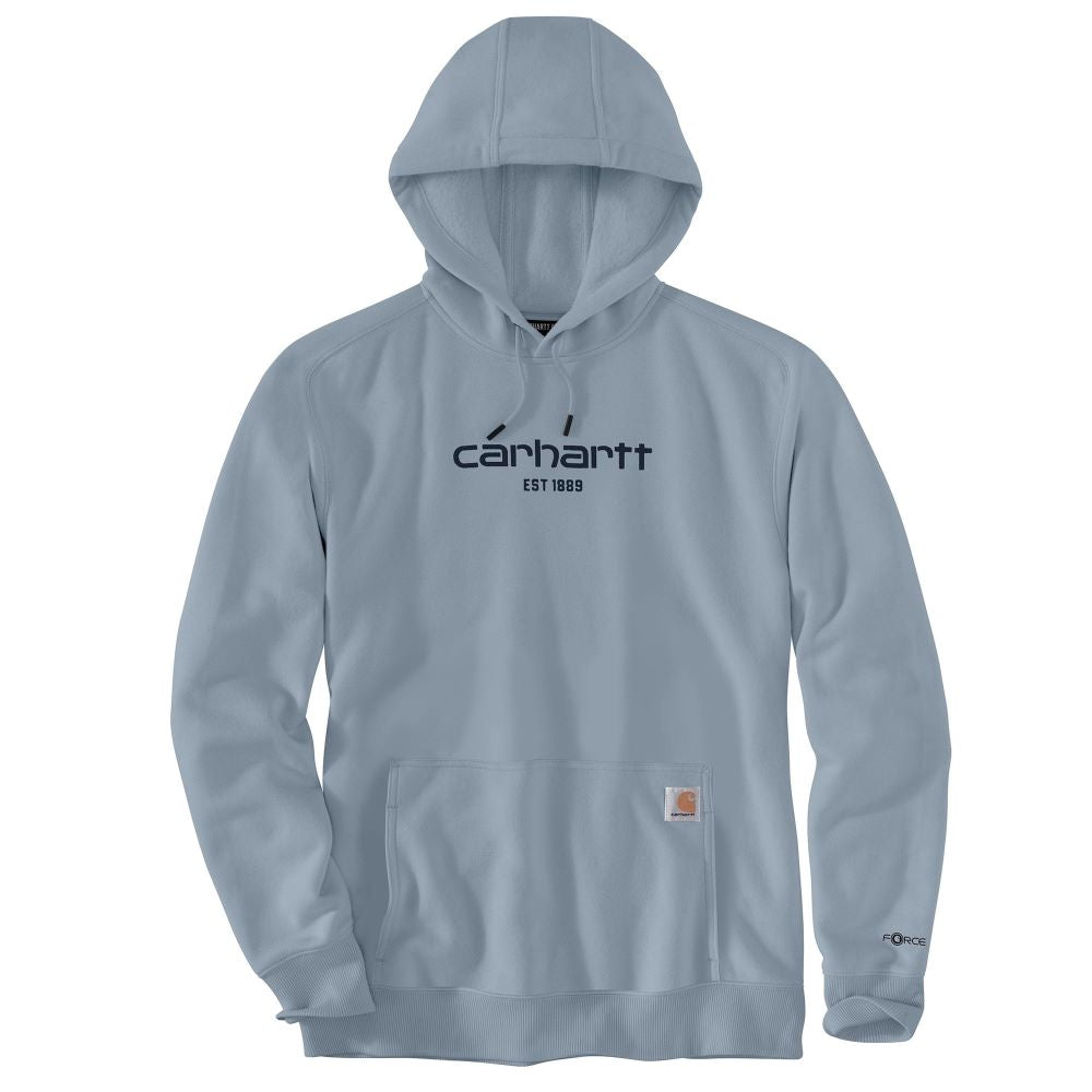 'Carhartt' Men's Force® Lightweight Logo Hoodie - Neptune – Trav's ...