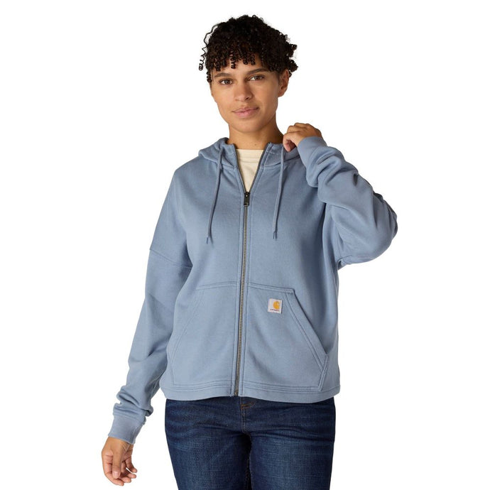 'Carhartt' Women's Tencel Full Zip Hoodie - Light Faded Navy