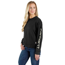 'Carhartt' Women's Sleeve Graphic Sweatshirt - Black