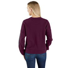 'Carhartt' Women's Sleeve Graphic Sweatshirt - Eggplant