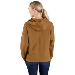 'Carhartt' Women's Graphic Hooded Sweatshirt - Carhartt Brown