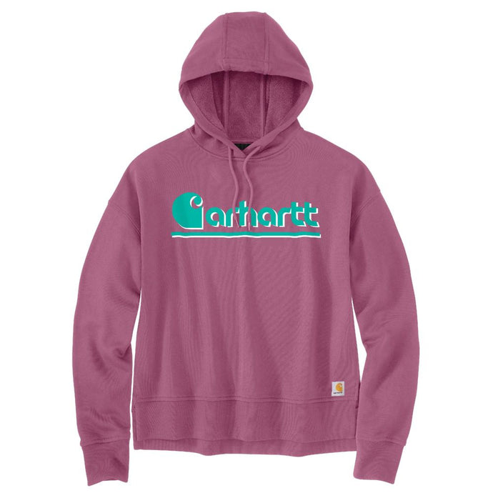 'Carhartt' Women's Graphic Hooded Sweatshirt - Woodrose