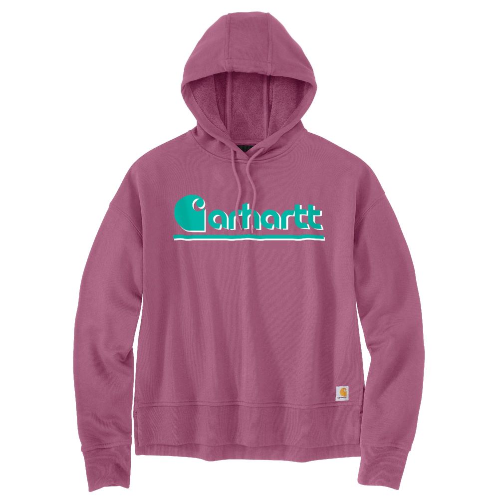 'Carhartt' Women's Graphic Hooded Sweatshirt - Woodrose