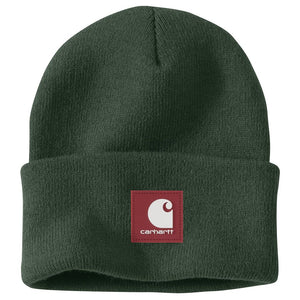 'Carhartt' Knit Rubber Patch Beanie - Mountain View