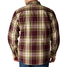 'Carhartt' Men's Heavyweight Plaid Flannel - Port