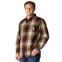 'Carhartt' Men's Heavyweight Plaid Flannel - Port
