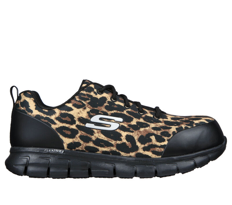 'Skechers' Women's Sure Track-Saivy EH Comp Toe - Leopard