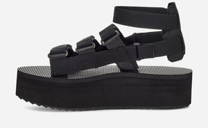 'Teva' Women's Flatform Mevia Sandal - Black