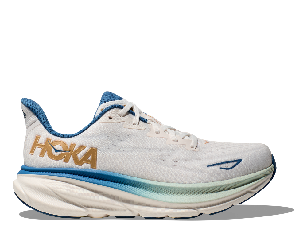 'Hoka' Men's Clifton 9 - Frost / Gold