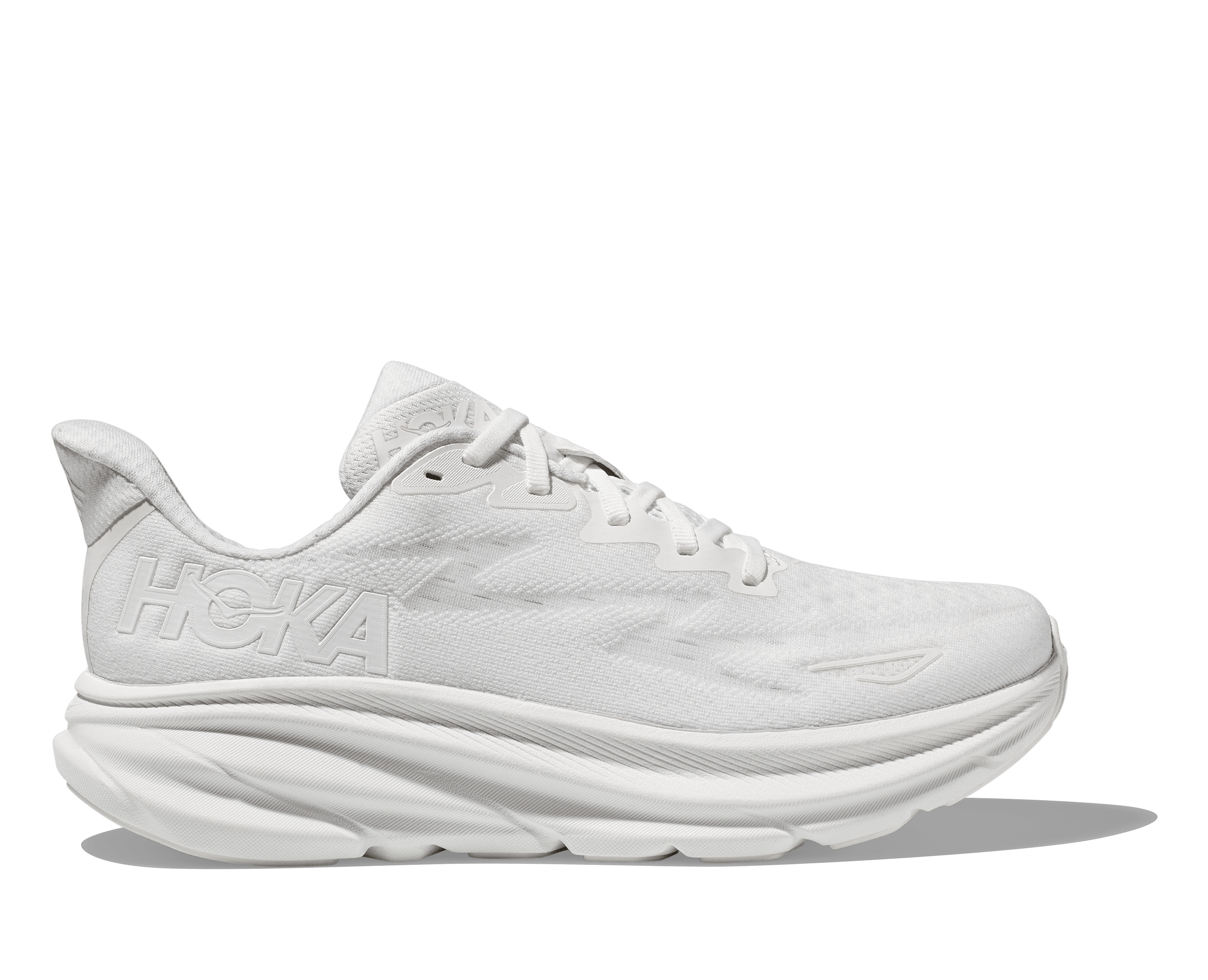 'Hoka' Women's Clifton 9 - White / White