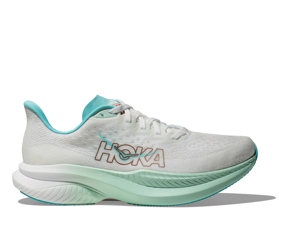 'HOKA' Women's Mach 6 - Frost / Rose Gold