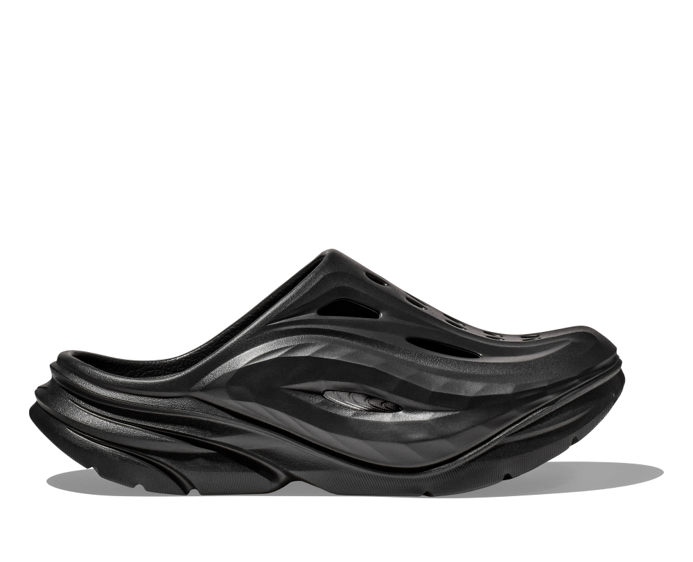 Hoka' Ora Recovery Mule - Black / Black – Trav's Outfitter Hoka' Ora Recovery Mule - Black / Black – Trav's Outfitter