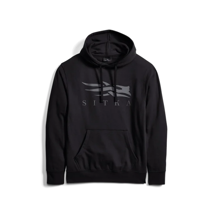 'Sitka' Men's Icon Pullover Hoodie - Black / Charcoal