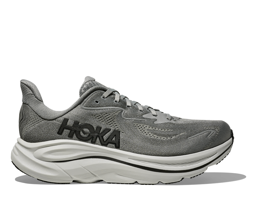'HOKA' Men's Clifton 10 - Galactic Grey / Asteroid (Wide)