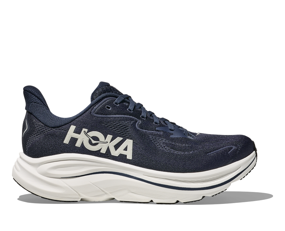 'HOKA' Men's Clifton 10 - Navy / White (Wide)