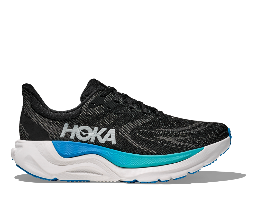 'HOKA' Men's Arahi 8 - Black / Skyward Blue (Wide)