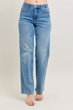 'Judy Blue Jeans' Women's Petite Morning Mist Mid Rise Tummy Control Straight Leg - Medium Wash