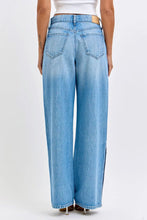 'Cello' Women's High Rise Wide Leg with Side Buttons - Light Blue