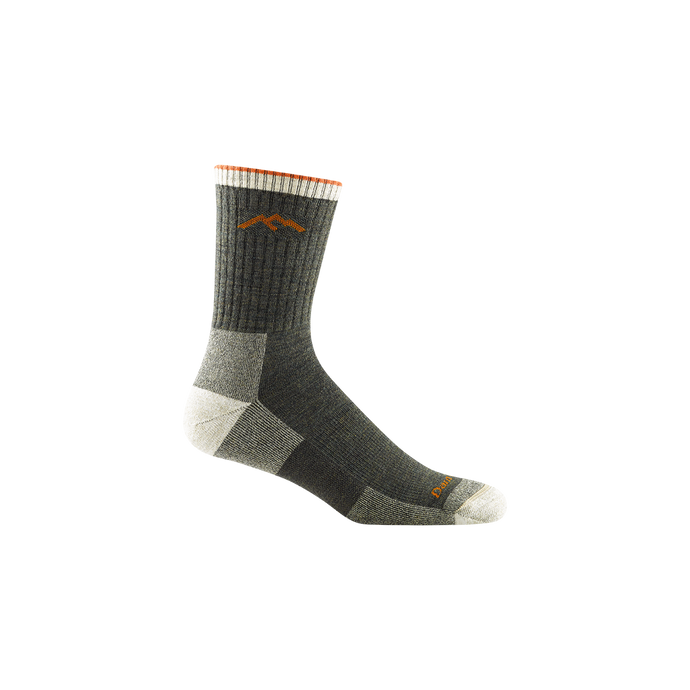 'Darn Tough Vermont' Men's Merino Wool Micro Crew Socks - Olive