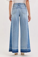 'Cello' Women's High Rise Two Tone Wide Leg with Released Hem - Two Tone