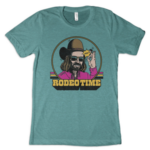 'Dale Brisby' Hat Flick Rodeo Time Tee - Turquoise