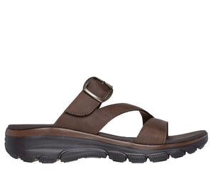'Skechers' Women's Relaxed Fit: Easy Going-Slide On By Sandal - Chocolate