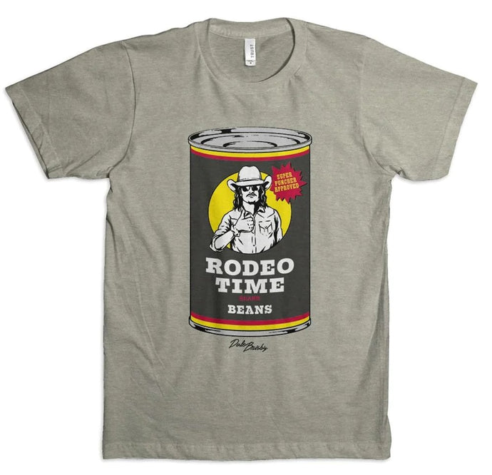 'Dale Brisby' Rodeo Time Beans Tee - Grey