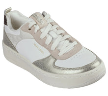 'Skechers' Women's Sport Court 92-Sheer Shine - White / Pink / Gold