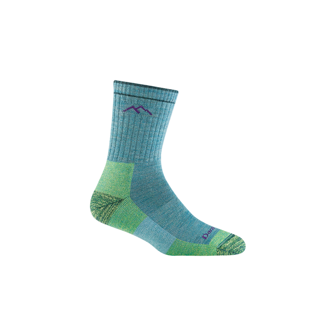 'Darn Tough Vermont' Women's Micro Hiker Crew Socks - Aqua Heather