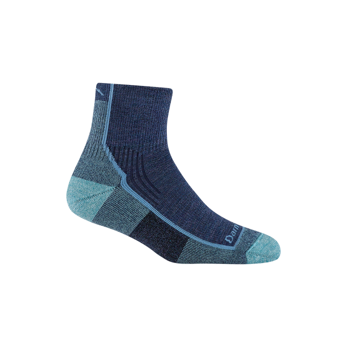 'Darn Tough Vermont' Women's Hiker Quarter Midweight Hiking Socks - Blue Jay
